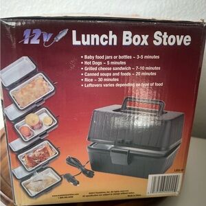 NEW Koolatron Lunch Box Stove 1.6 Quart Portable Microwave Oven 12-Volt Plug Tra